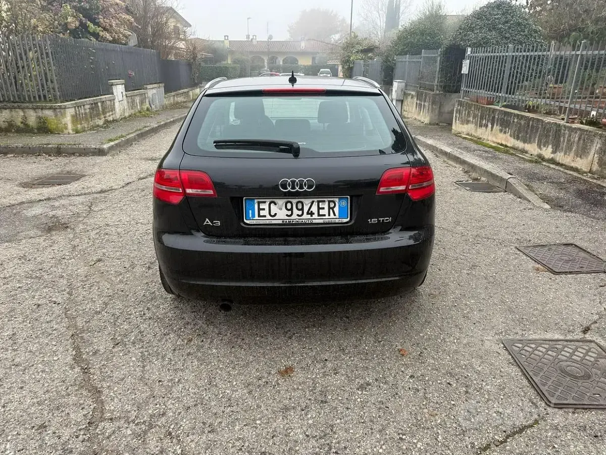 Usata Audi A3 90 CV (66 kW) 2010 Nero Utilitaria