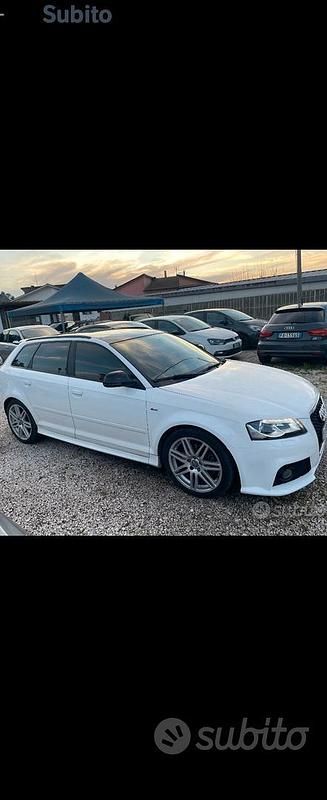 Usata Audi A3 S-Line 170 CV (125 kW) 2010 Bianco Berlina