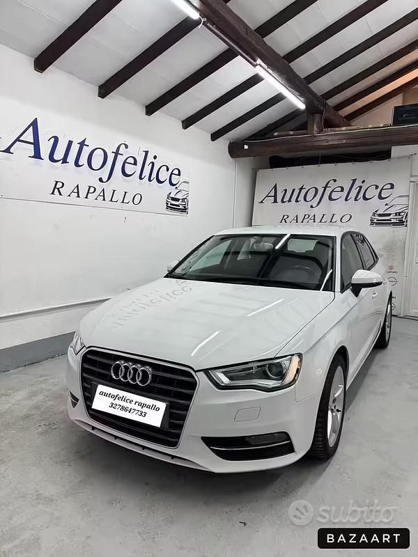 Usata Audi A3 Ambition 110 CV (80 kW) 2015 Bianco Berlina