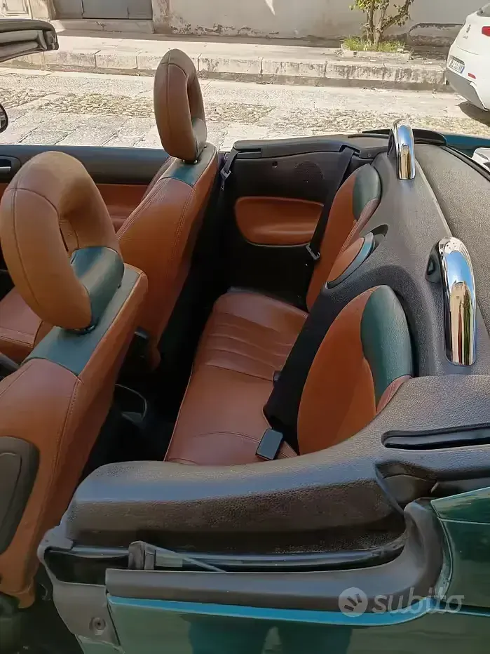 Usata Peugeot 206 CC 109 CV (80 kW) 2003 Verde Cabrio