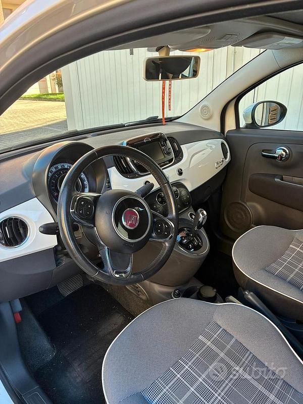 Usata Fiat 500 69 CV (50 kW) 2016 Bianco Cabrio
