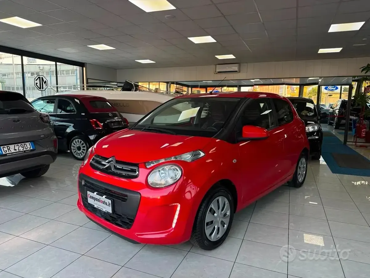 Usata Citroën C1 Feel 72 CV (52 kW) 2021 Rosso Utilitaria