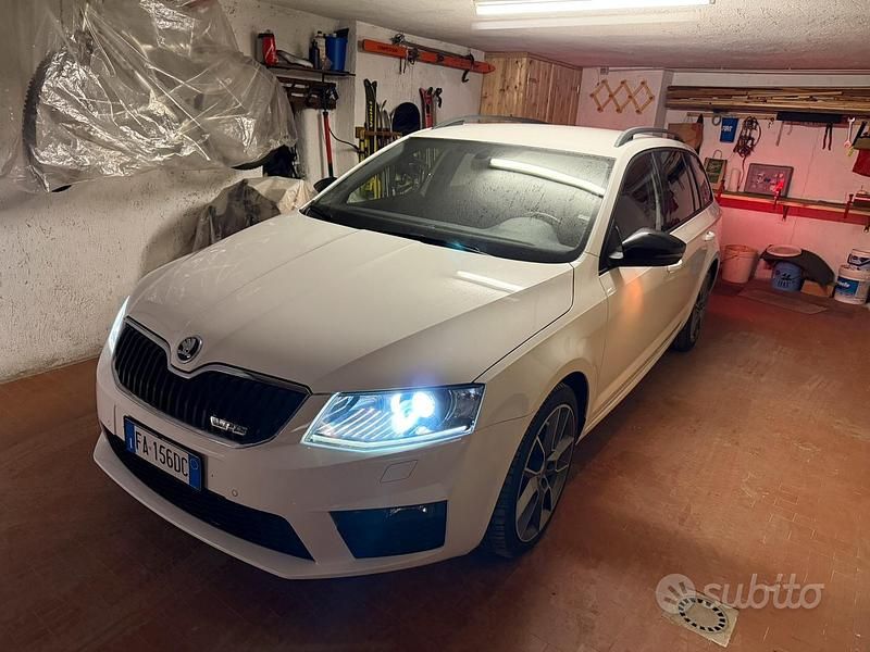Bianco Usata 2015 Skoda Octavia RS Station wagon | 11.500 € (Super prezzo) - Immagine 1/4