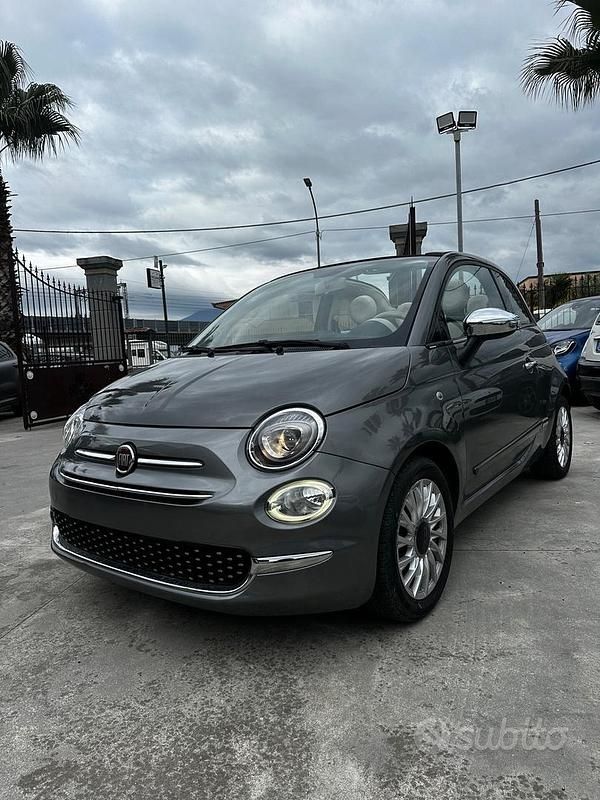 Usata Fiat 500C Lounge 69 CV (50 kW) 2018 Grigio Cabrio