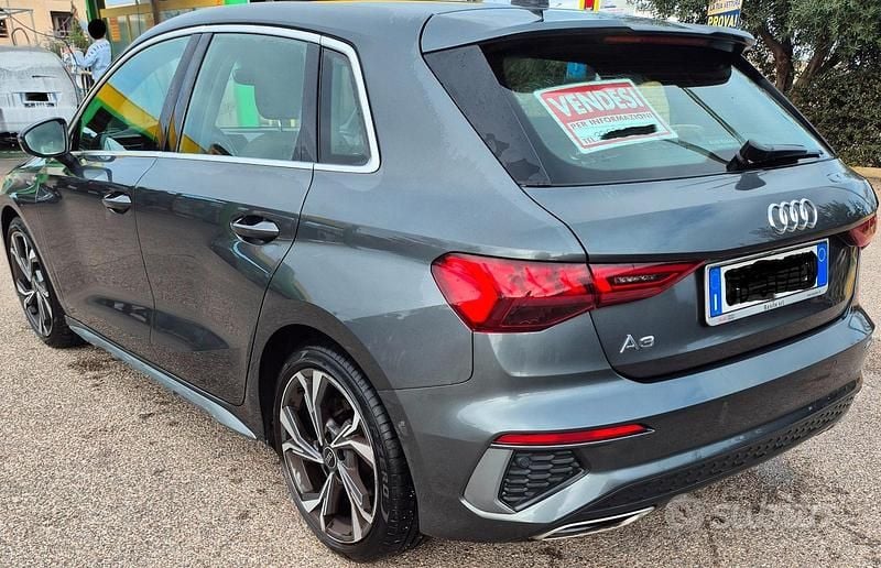 Usata Audi A3 S-Line 116 CV (85 kW) 2020 Grigio Berlina