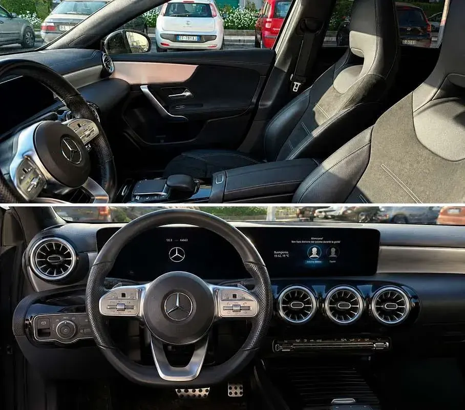 Usata Mercedes A180 AMG line 116 CV (85 kW) 2022 Grigio Utilitaria