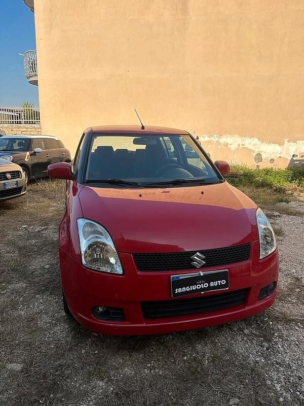 Käytetty Suzuki Swift GLX 69 HP (50 kW) 2006 Punainen Viistoperä