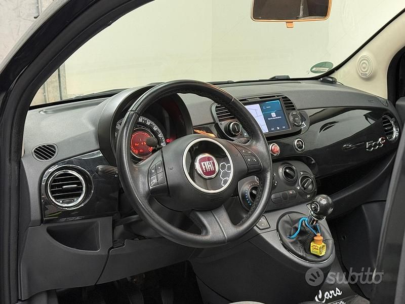 Usata Fiat 500C Lounge 69 CV (50 kW) 2010 Nero Cabrio