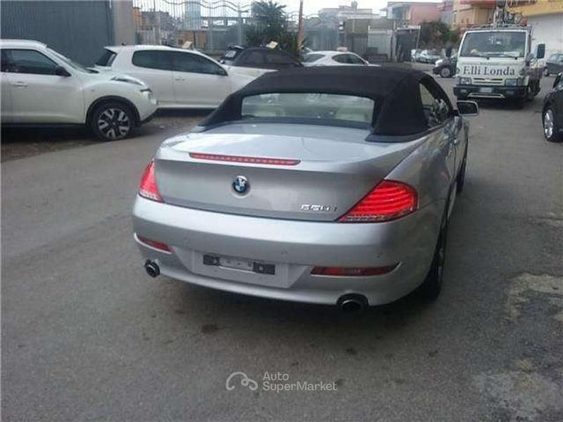 Usata BMW 650 Cabriolet M Sport 367 CV (269 kW) 2008 Argento Cabrio
