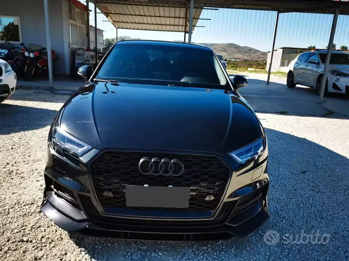 Usata Audi A3 S-Line 110 CV (80 kW) 2017 Nero Berlina