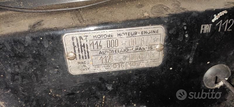 Usata Fiat 2100 1960 Nero Berlina