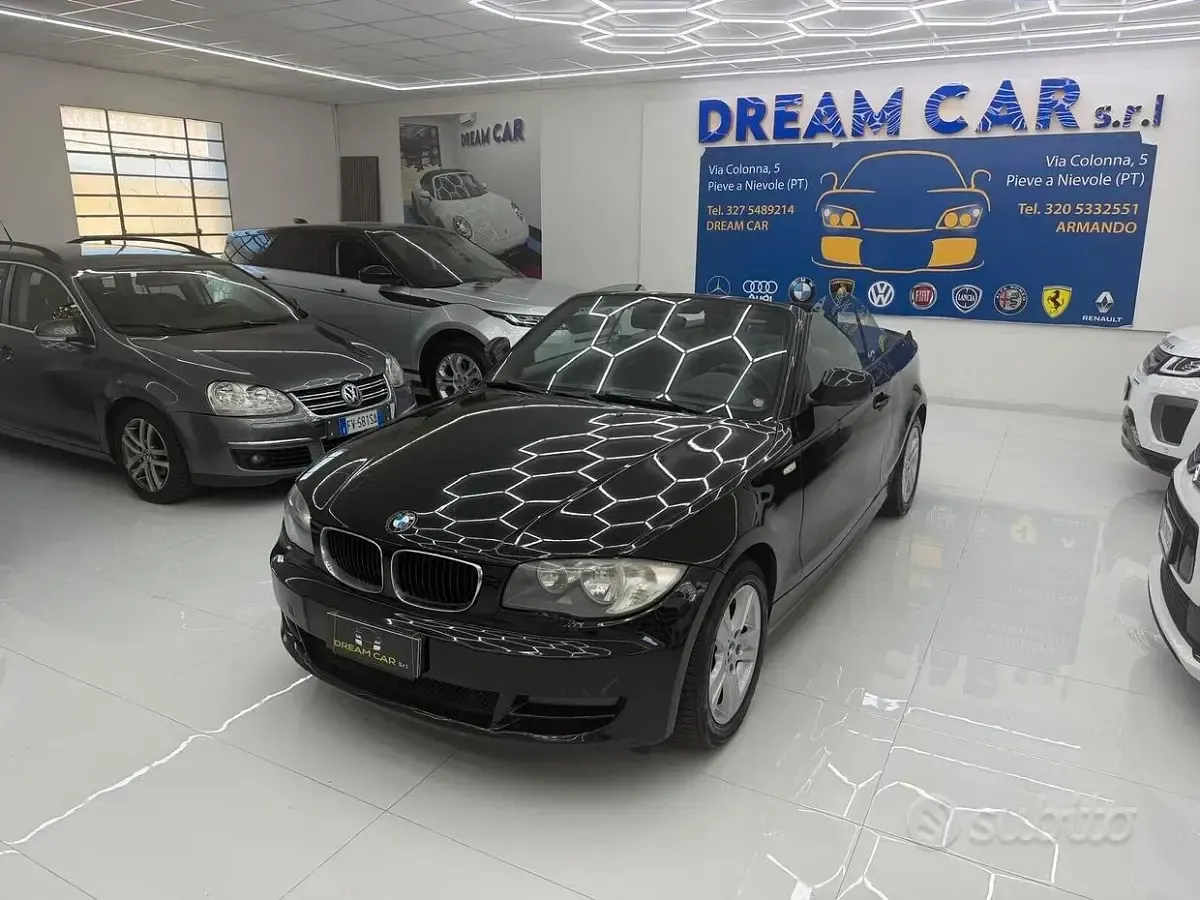 Usata BMW 118 Cabriolet 143 CV (105 kW) 2010 Nero Cabrio