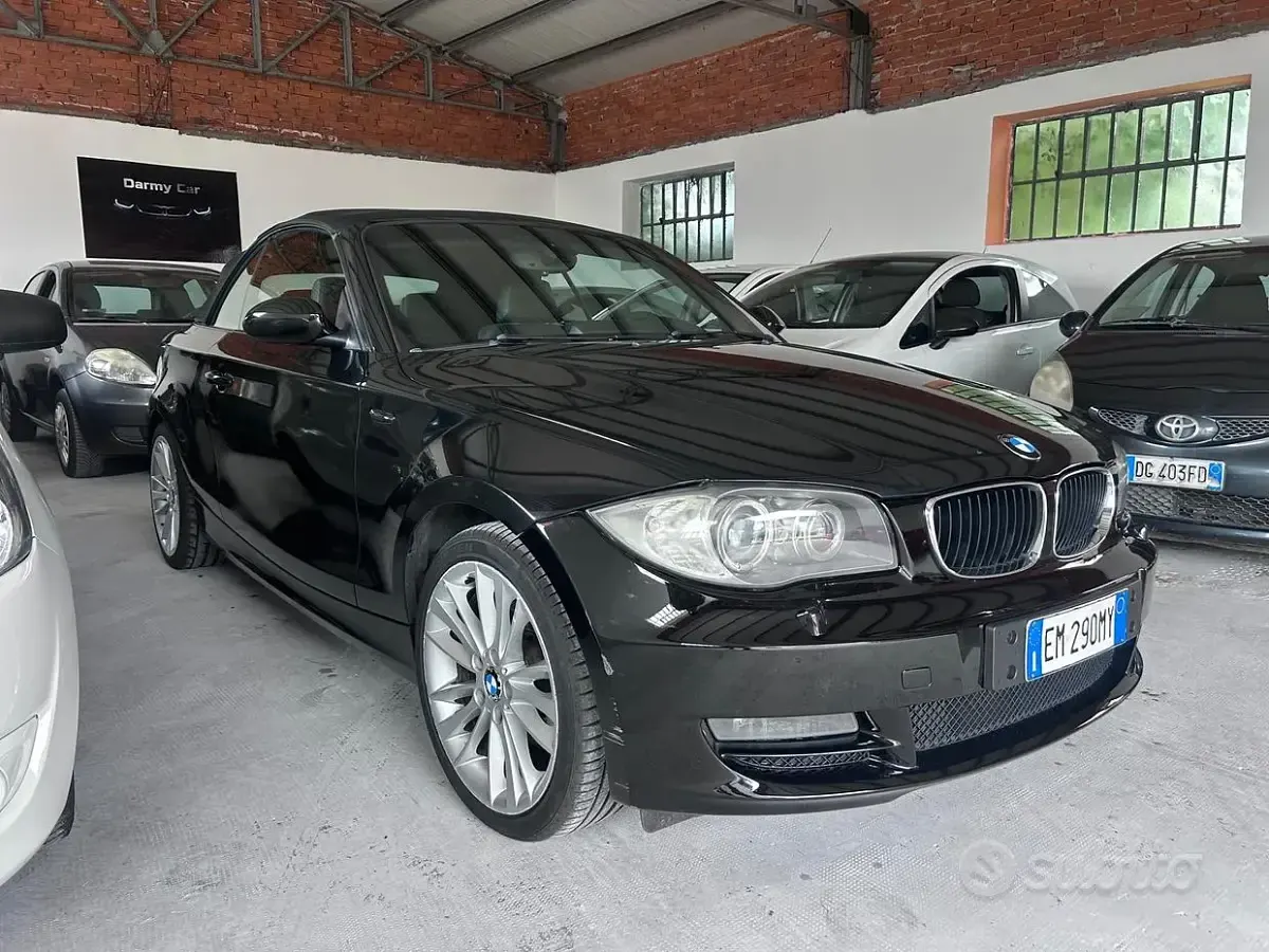 Usata BMW 120 Cabriolet 177 CV (130 kW) 2012 Nero Cabrio