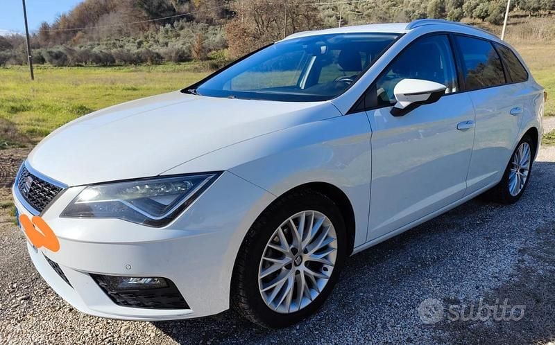 Usata Seat Leon 110 CV (80 kW) 2018 Bianco Station wagon