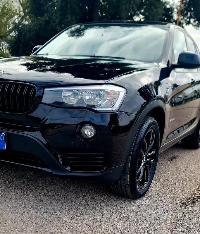 Usata BMW X3 Sport Line 150 CV (110 kW) 2015 Nero SUV