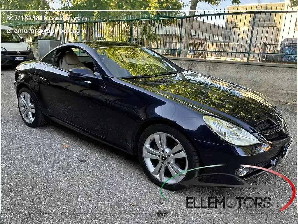 Usata Mercedes SLK200 184 CV (135 kW) 2010 Blu Cabrio