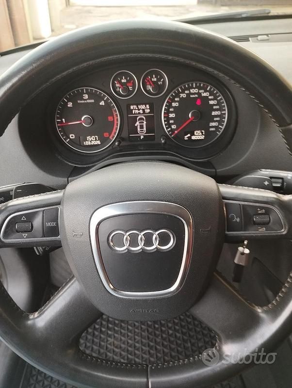 Usata Audi A3 170 CV (125 kW) 2010 Nero Utilitaria