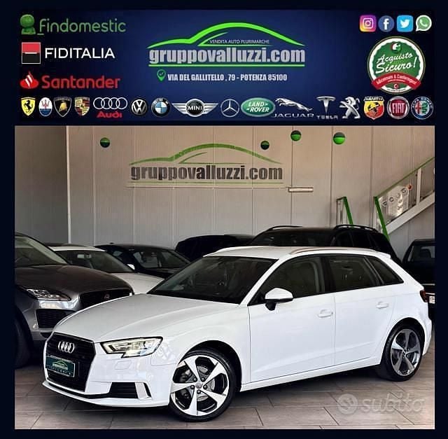 Usata Audi A3 Sport 116 CV (85 kW) 2019 Bianco Berlina