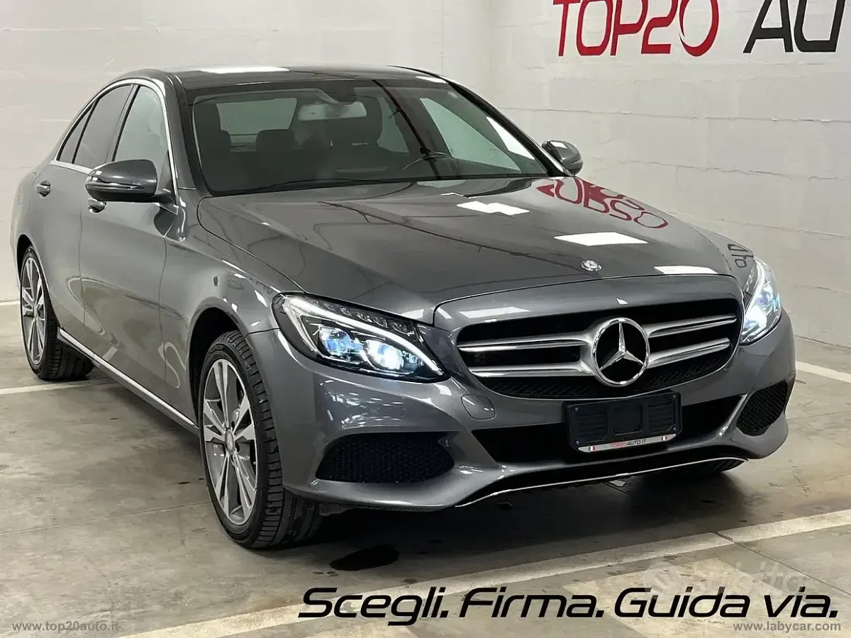 Usata Mercedes C220 170 CV (125 kW) 2017 Grigio Berlina