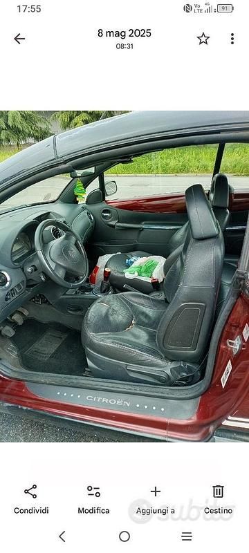 Brugt Citroën C3 Pluriel 73 HK (53 kW) 2009 Rød Cabriolet