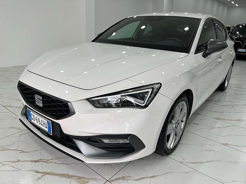Usata Seat Leon FR 110 CV (80 kW) 2021 Bianco Berlina