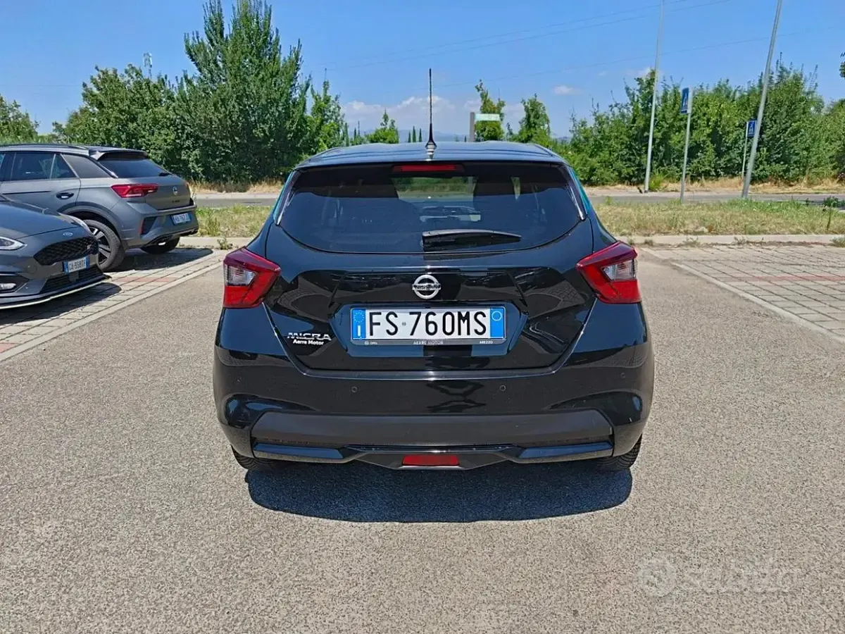 Usata Nissan Micra Acenta+ 71 CV (52 kW) 2019 Nero Utilitaria