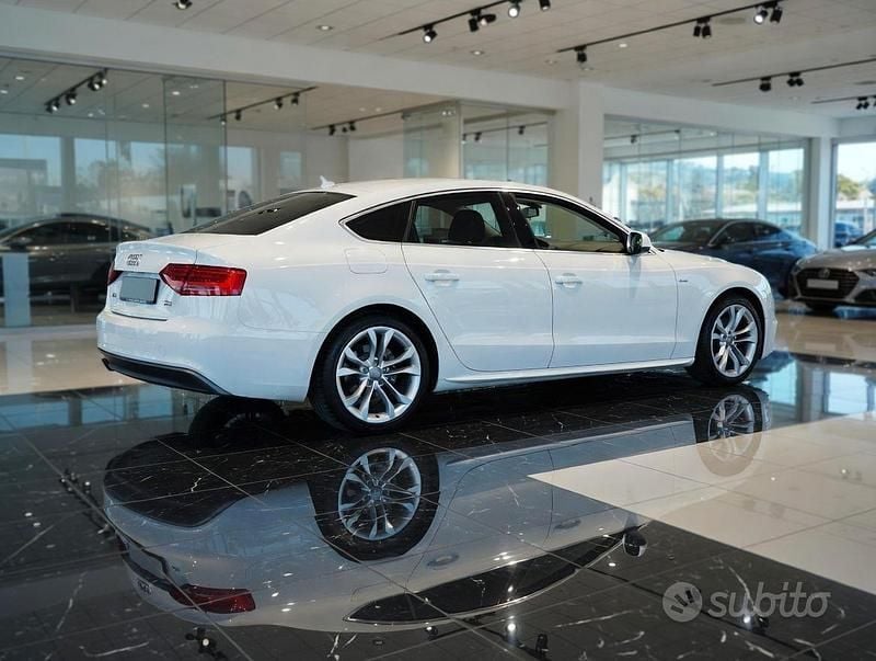 Usata Audi A5 Sportback Ambiente 190 CV (139 kW) 2015 Bianco Utilitaria