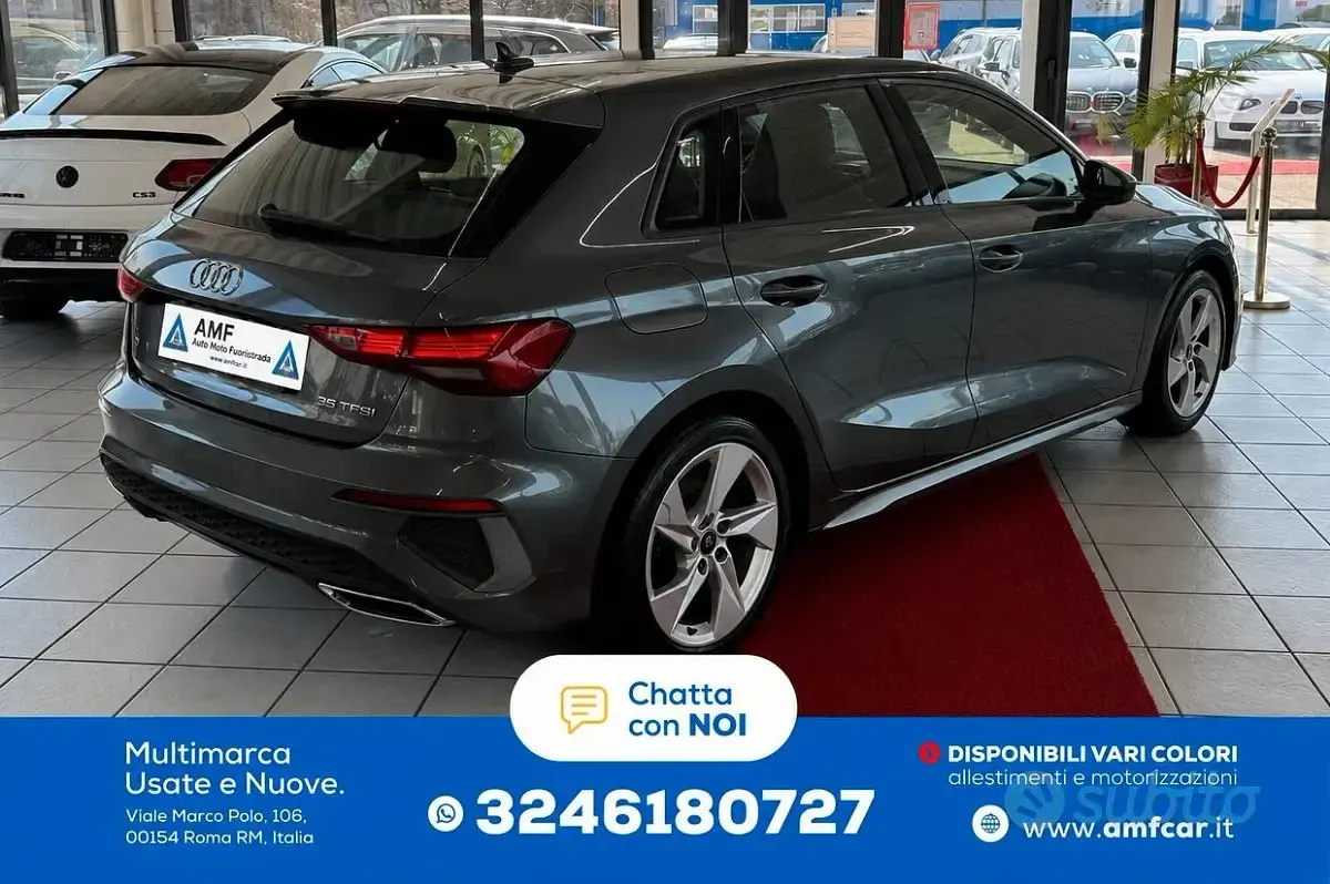 Usata Audi A3 S-Line 190 CV (139 kW) 2022 Grigio Berlina