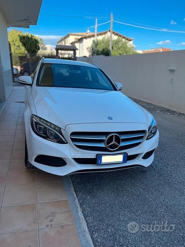 Usata Mercedes C220 170 CV (125 kW) 2017 Bianco Station wagon