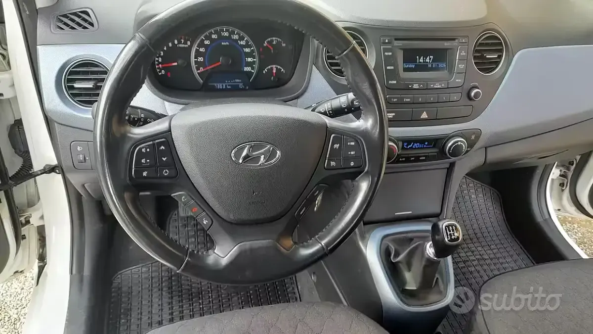 Usata Hyundai i10 66 CV (48 kW) 2014 Bianco Utilitaria