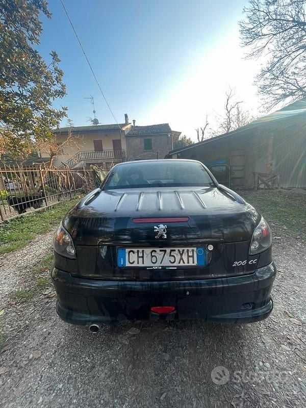Usata Peugeot 206 2003 Nero Cabrio