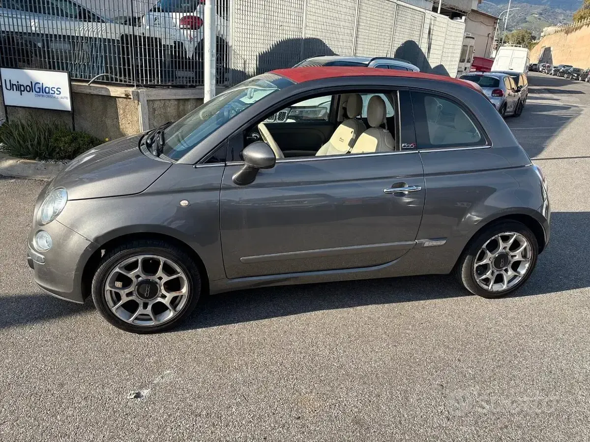 Begagnad Fiat 500C Lounge 69 HK (50 kW) 2015 Grå Cab