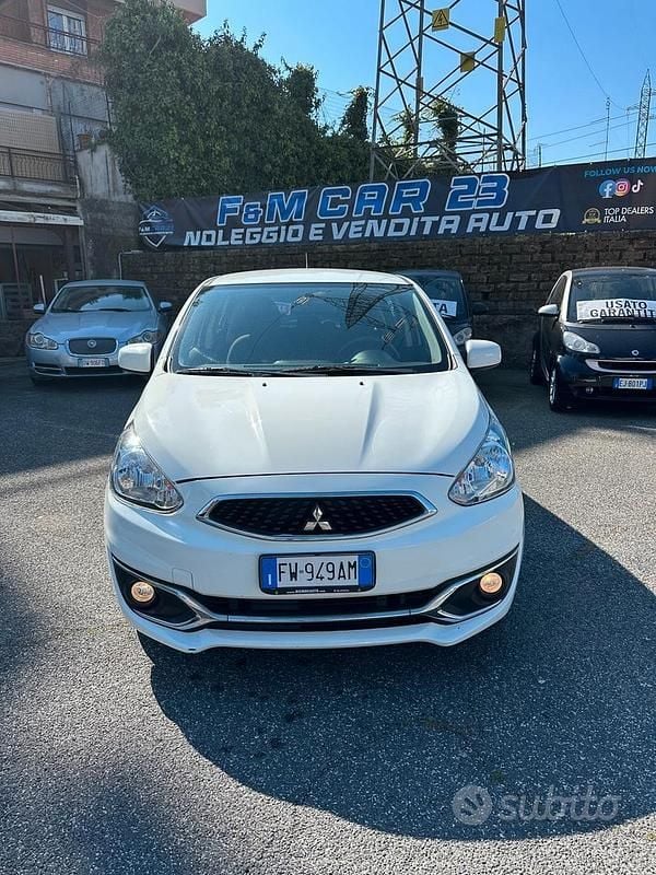 Usata Mitsubishi Space Star Intense 71 CV (52 kW) 2019 Bianco Utilitaria