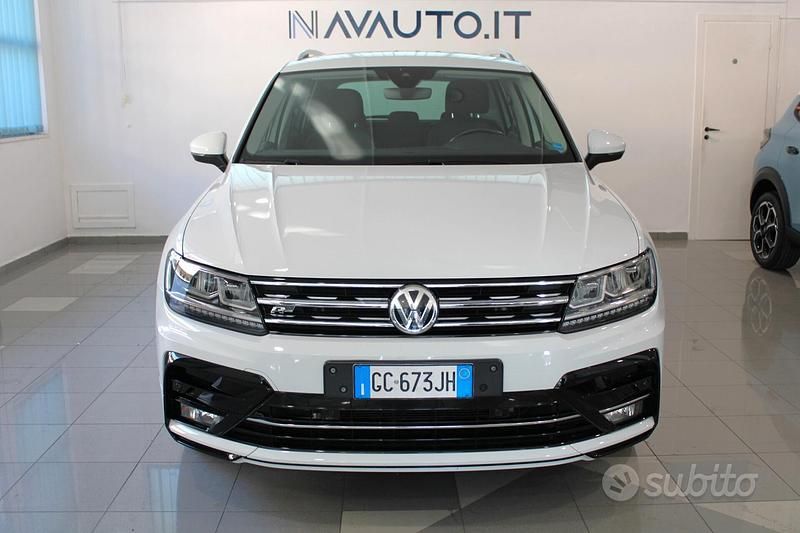 Usata VW Tiguan R-line 150 CV (110 kW) 2020 Bianco SUV