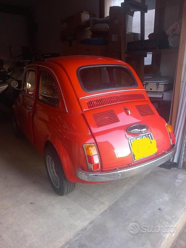 Usata Fiat 500 1970 Rosso Utilitaria
