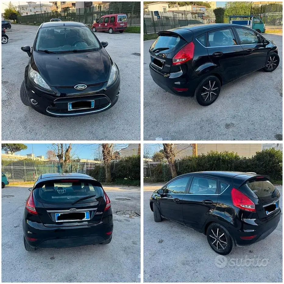Usata Ford Fiesta 97 CV (71 kW) 2010 Nero Berlina