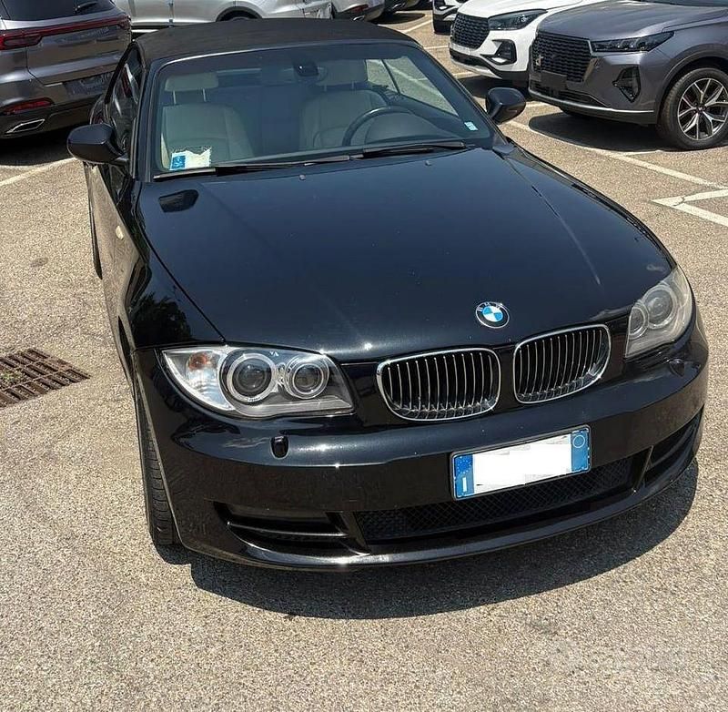 Usata BMW 118 Cabriolet 143 CV (105 kW) 2009 Nero Cabrio