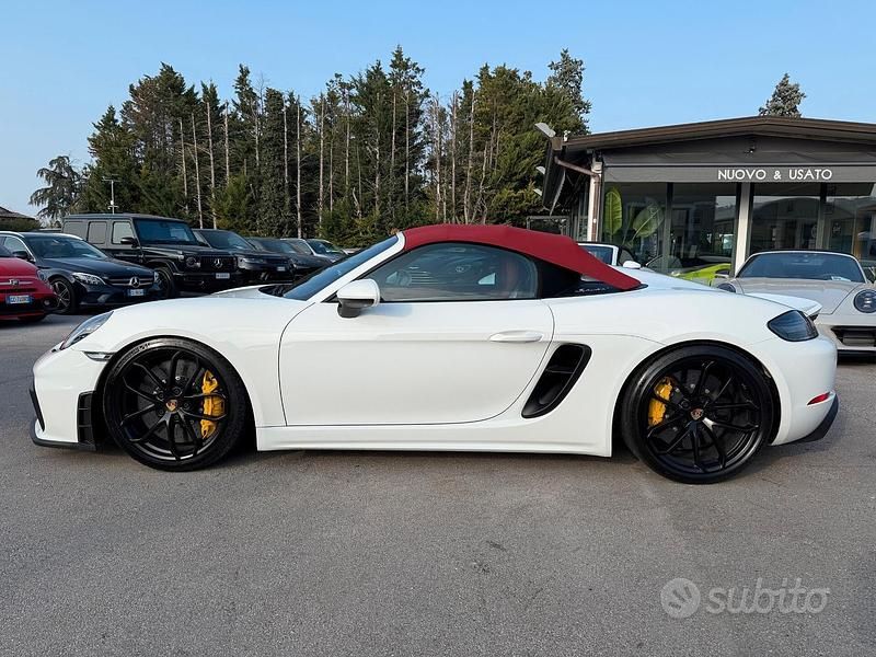 Usata Porsche 718 Spyder 420 CV (308 kW) 2019 Bianco Cabrio