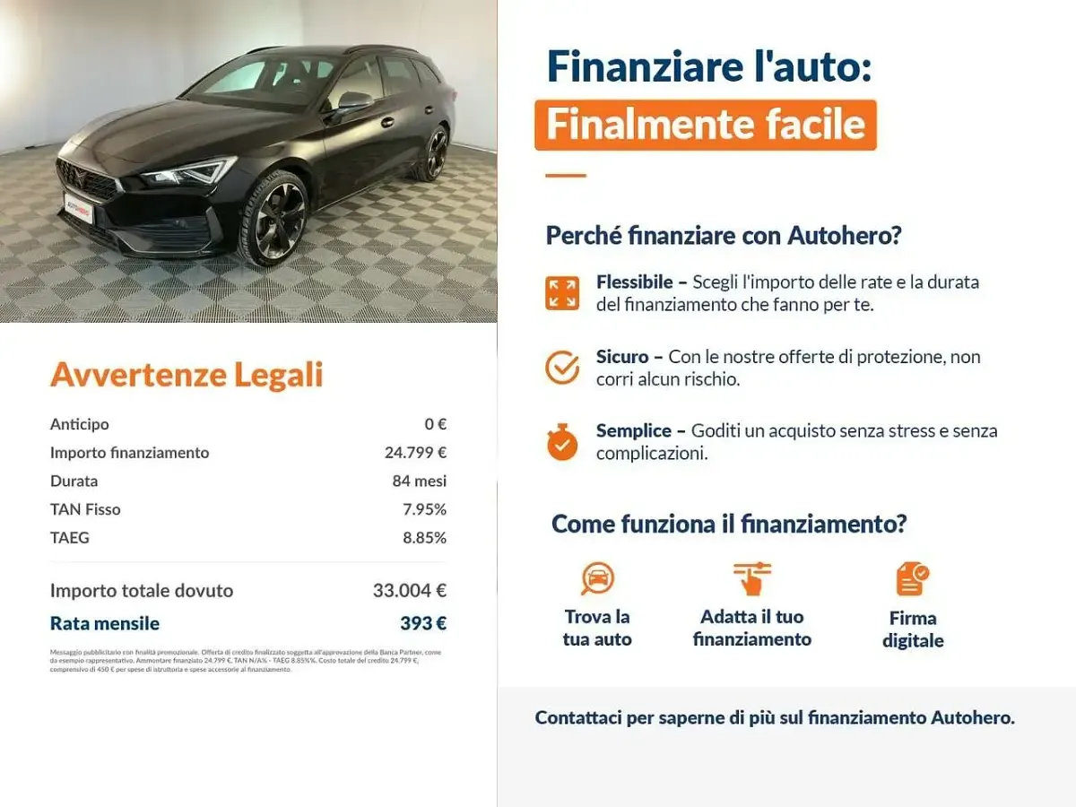 Usata Seat Leon 150 CV (110 kW) 2023 Nero Station wagon