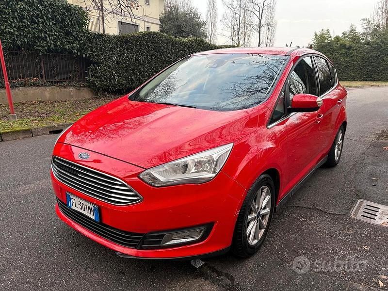 Usata Ford C-MAX Titanium 120 CV (88 kW) 2018 Rosso Monovolume