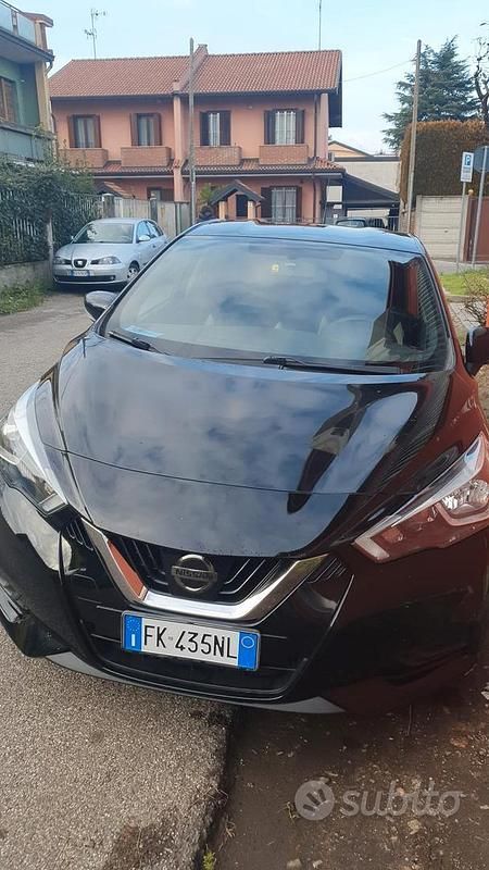 Nero Usata 2017 Nissan Micra Due volumi | 9000 € - Immagine 1/4