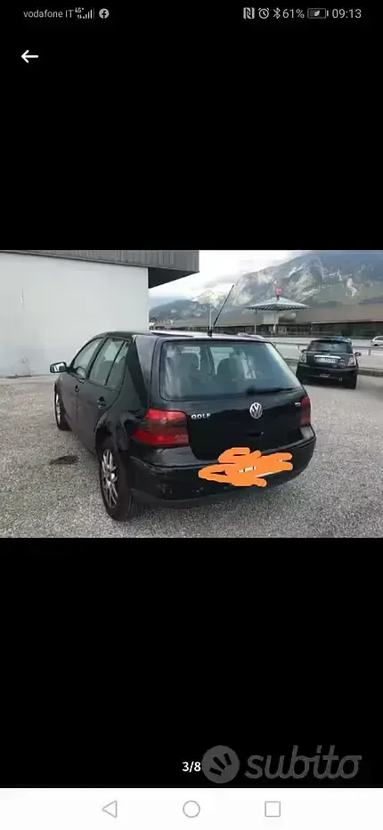 Usata VW Golf IV 101 CV (74 kW) 2004 Nero Berlina