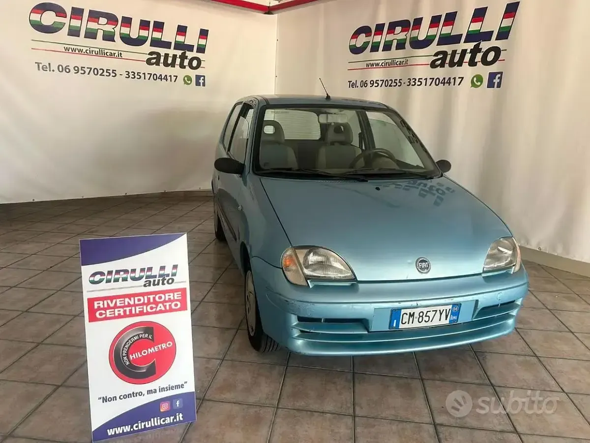 Usata Fiat Seicento 54 CV (39 kW) 2004 Celeste metallizzato Utilitaria