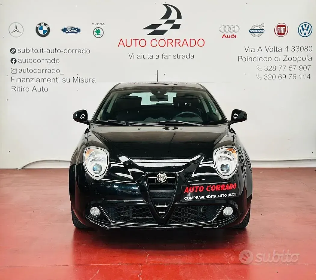 Usata Alfa Romeo MiTo Distinctive 77 CV (56 kW) 2011 Nero Utilitaria