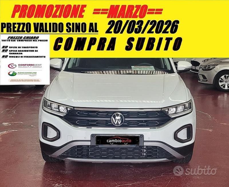 Usata VW T-Roc Life 110 CV (80 kW) 2023 Bianco SUV
