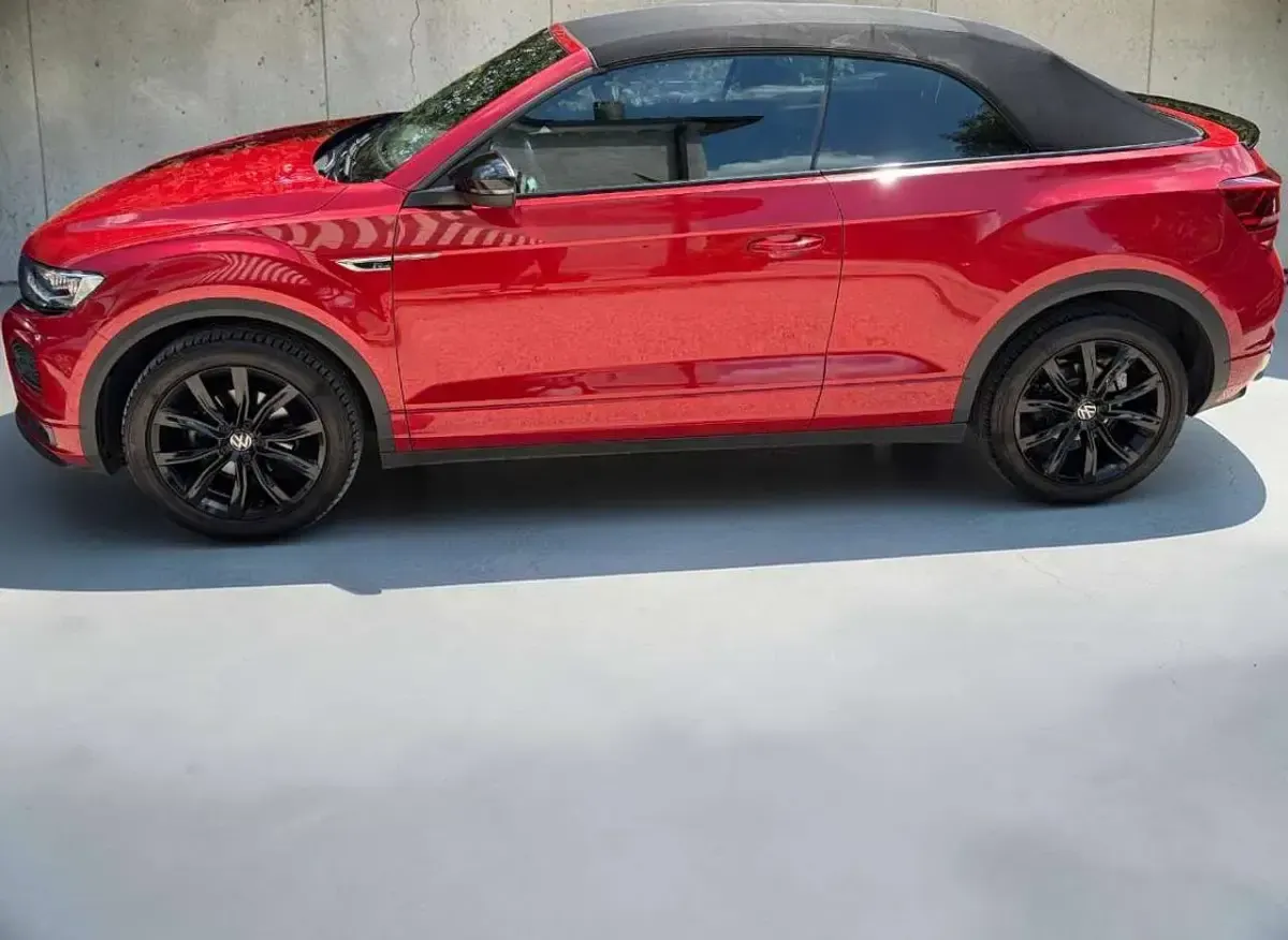 Usata VW T-Roc Cabriolet R-line 150 CV (110 kW) 2021 Rosso Cabrio