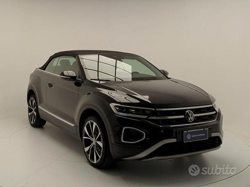 Nero Usata 2024 VW T-Roc Cabriolet Style Cabrio | 32.500 € (Buon prezzo) - Immagine 1/4