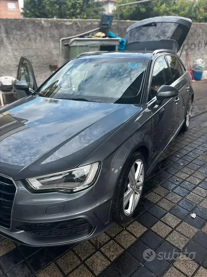 Usata Audi A3 Ambition 110 CV (80 kW) 2016 Grigio Berlina