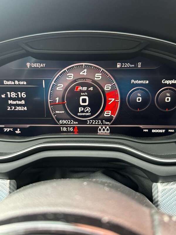 Usata Audi RS4 Ambiente 450 CV (330 kW) 2018 Argento Station wagon