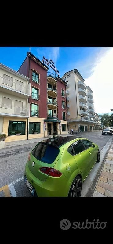 Usata Seat Leon 105 CV (77 kW) 2007 Verde Coupé